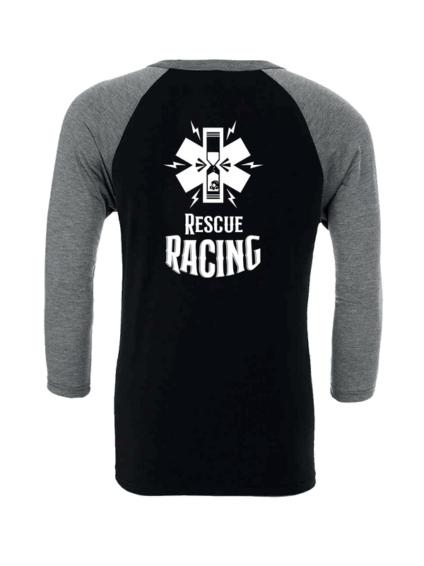 Rescue Racing - black baseball t-shirt