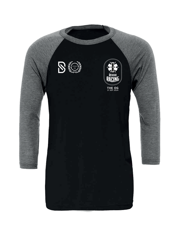 Rescue Racing - black baseball t-shirt